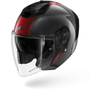CASCO SHARK RS JET Carbon Ikonik Carbon Red Chrome