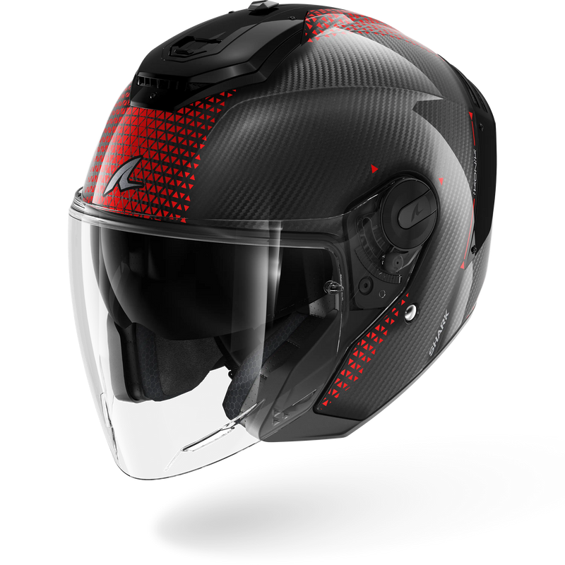 CASCO SHARK RS JET Carbon Ikonik Carbon Red Chrome