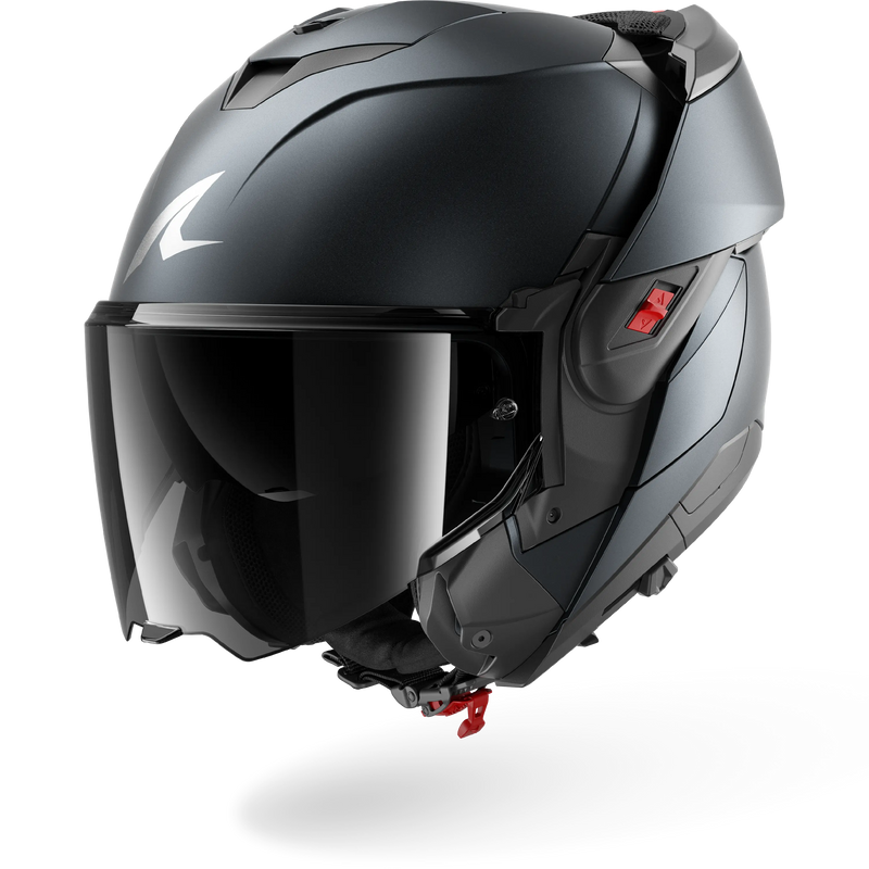 CASCO SHARK OXO DARK SHADOW Mat Bleu Steel Mat
