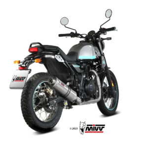 Mivv Slip-On OVAL St. Steel Royal Enfield Scram 411 2022-24 / Himalayan 2021-23