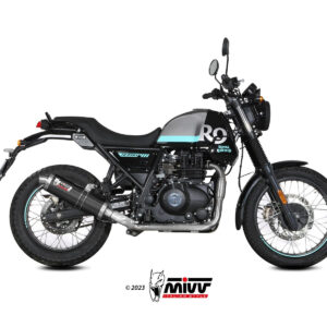 Mivv Slip-On OVAL Black Royal Enfield Scram 411 2022-24 / Himalayan 2021-23