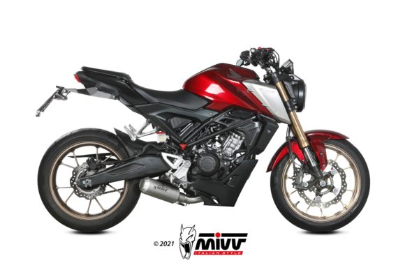 Escape Mivv Full system 1x1 MK3 St. Steel Honda CB 125 R 2021-24