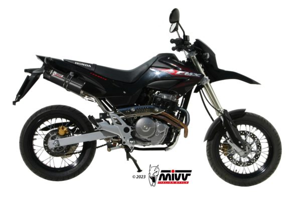 Escape Mivv 2 Slip-On GP black con tapa carbono Honda FMX 650 2005-06