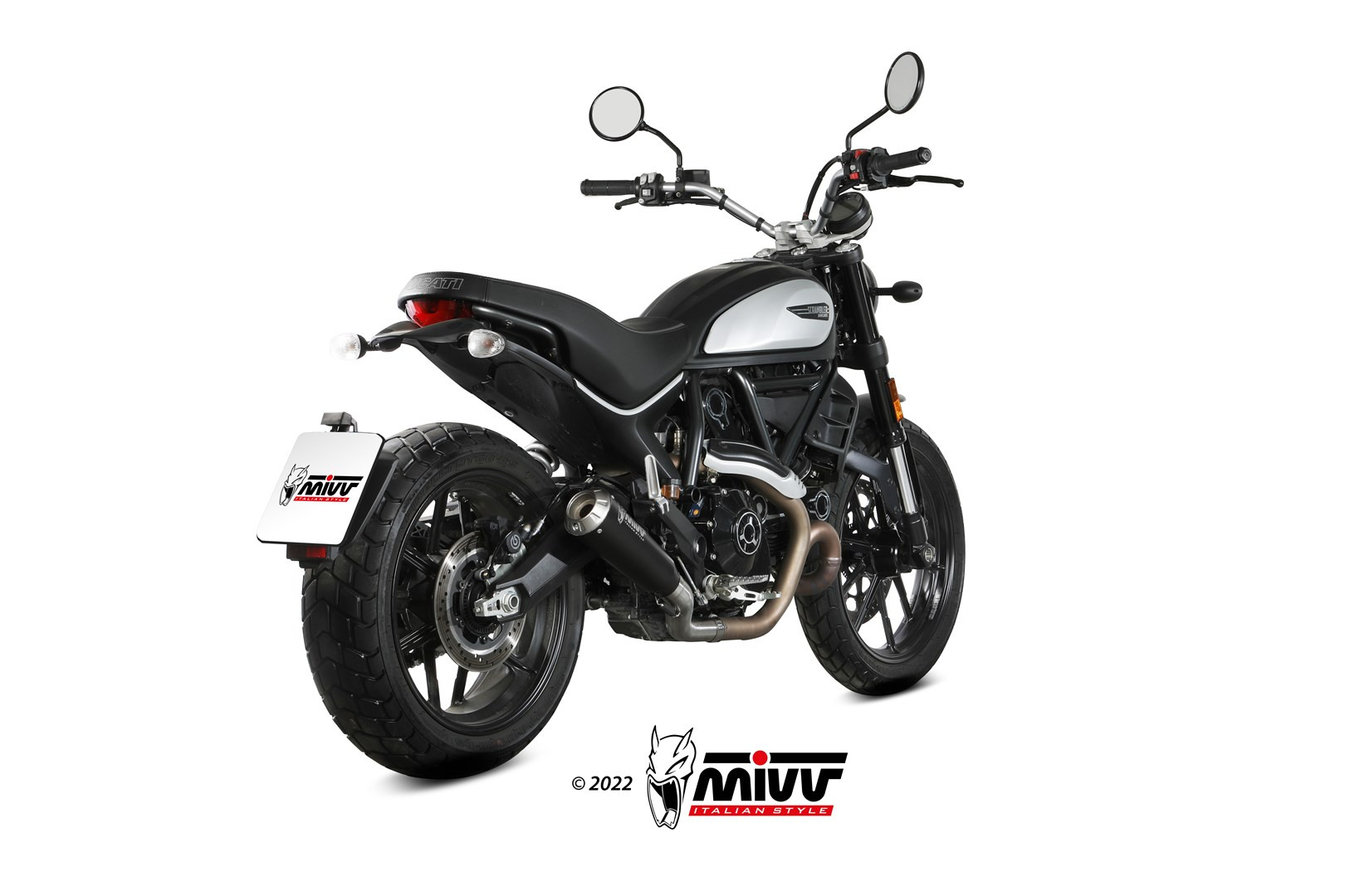 Mivv Slip-On X-M1 black Ducati Scrambler 800 Icon / Icon Dark 2021-22