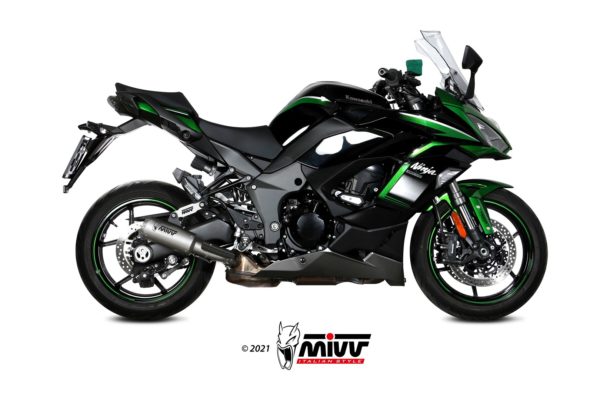 Escape Mivv Slip-On Mk3 St. Steel Kawasaki Ninja 1000 SX / Tourer 2020-24