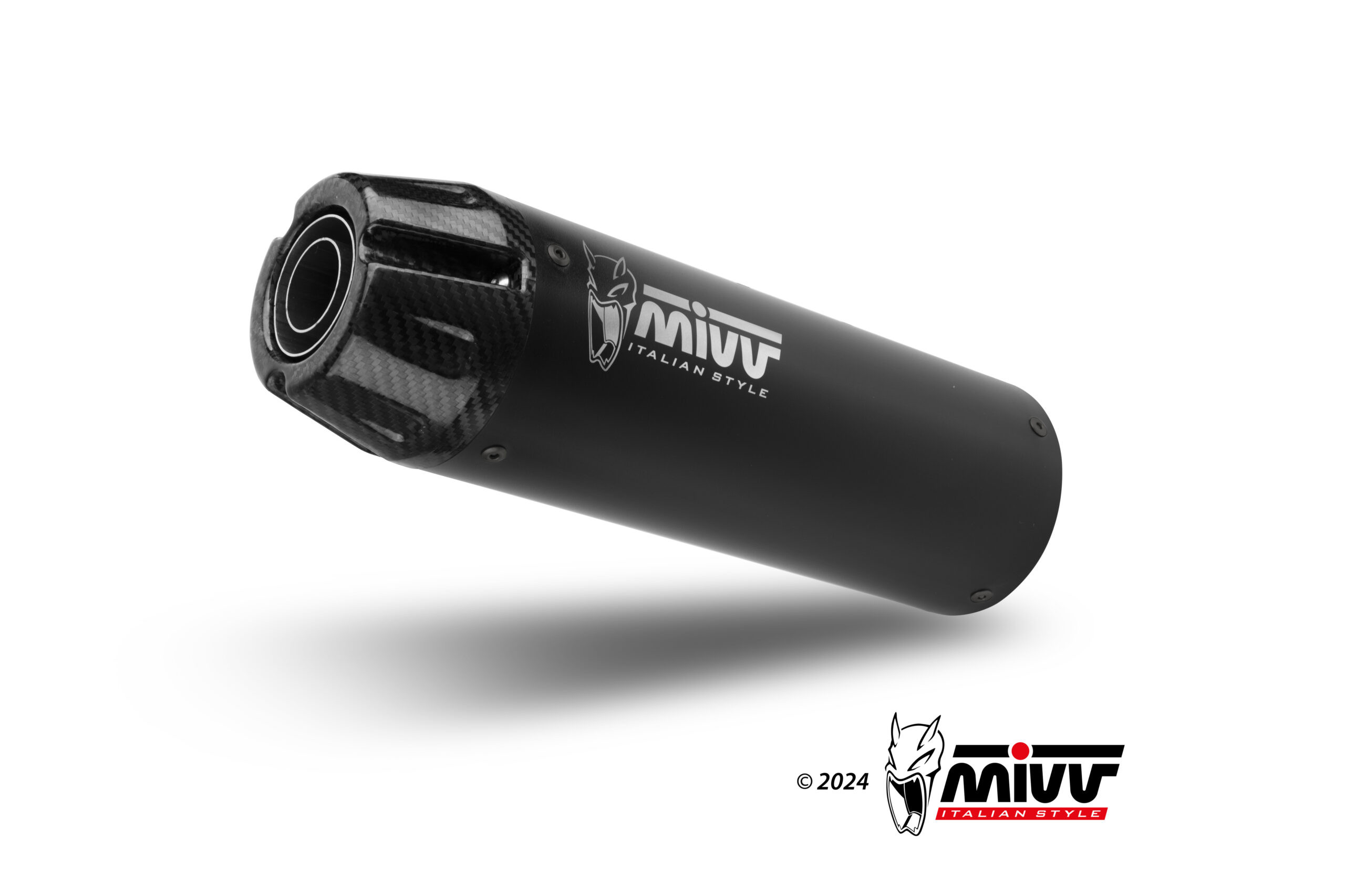 MIVV FULL SYSTEM 2x1 HR-1 BLACK CON TAPA DE CARBONO KAWASAKI VULCAN S 2017-23