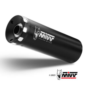 MIVV FULL SYSTEM 2x1 HR-1 BLACK KAWASAKI VULCAN S 2017-23