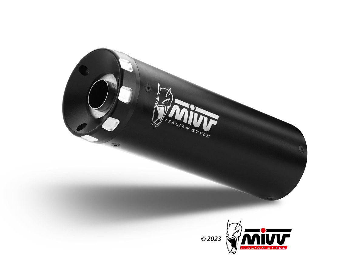 MIVV FULL SYSTEM 2x1 HR-1 BLACK KAWASAKI VULCAN S 2017-23