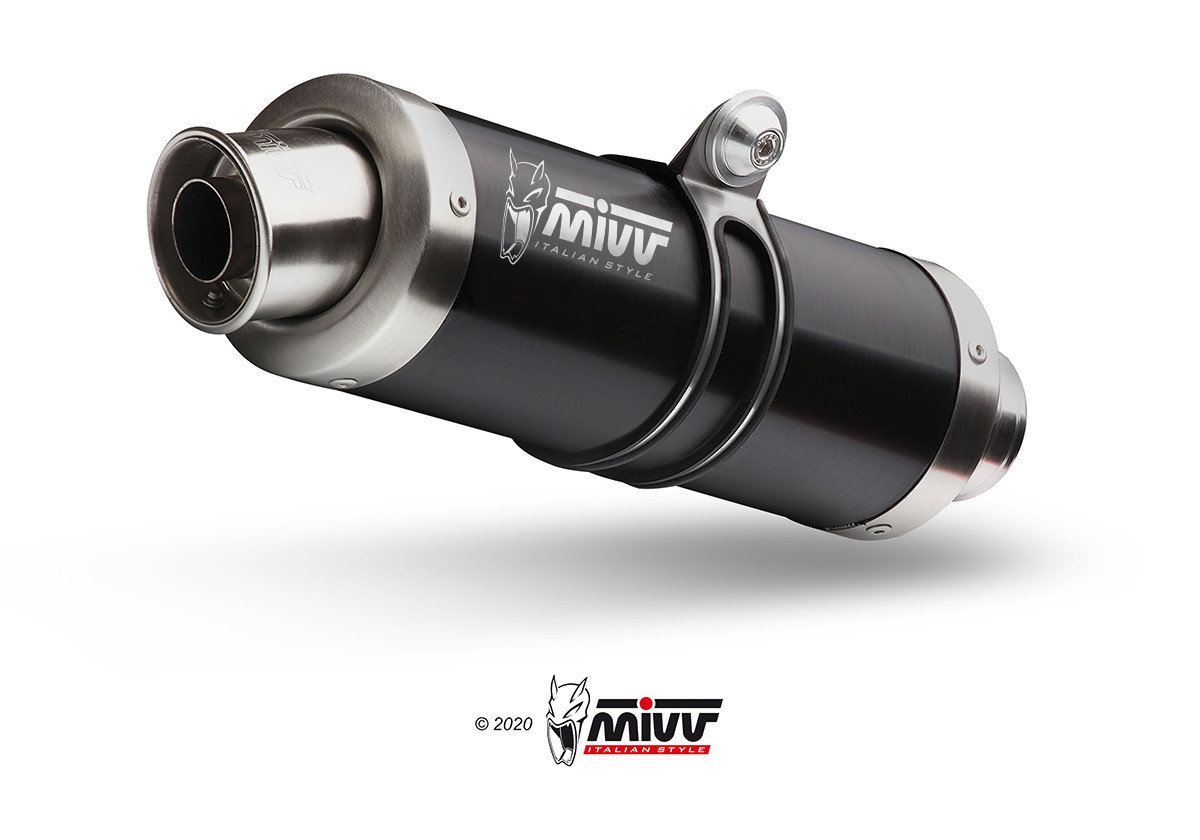 Mivv 2 Slip-On GP black Ducati Monster 696 2008-14