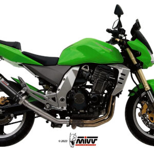 Mivv 2 Slip-On GP black con tapa carbono Kawasaki Z1000 2003-06