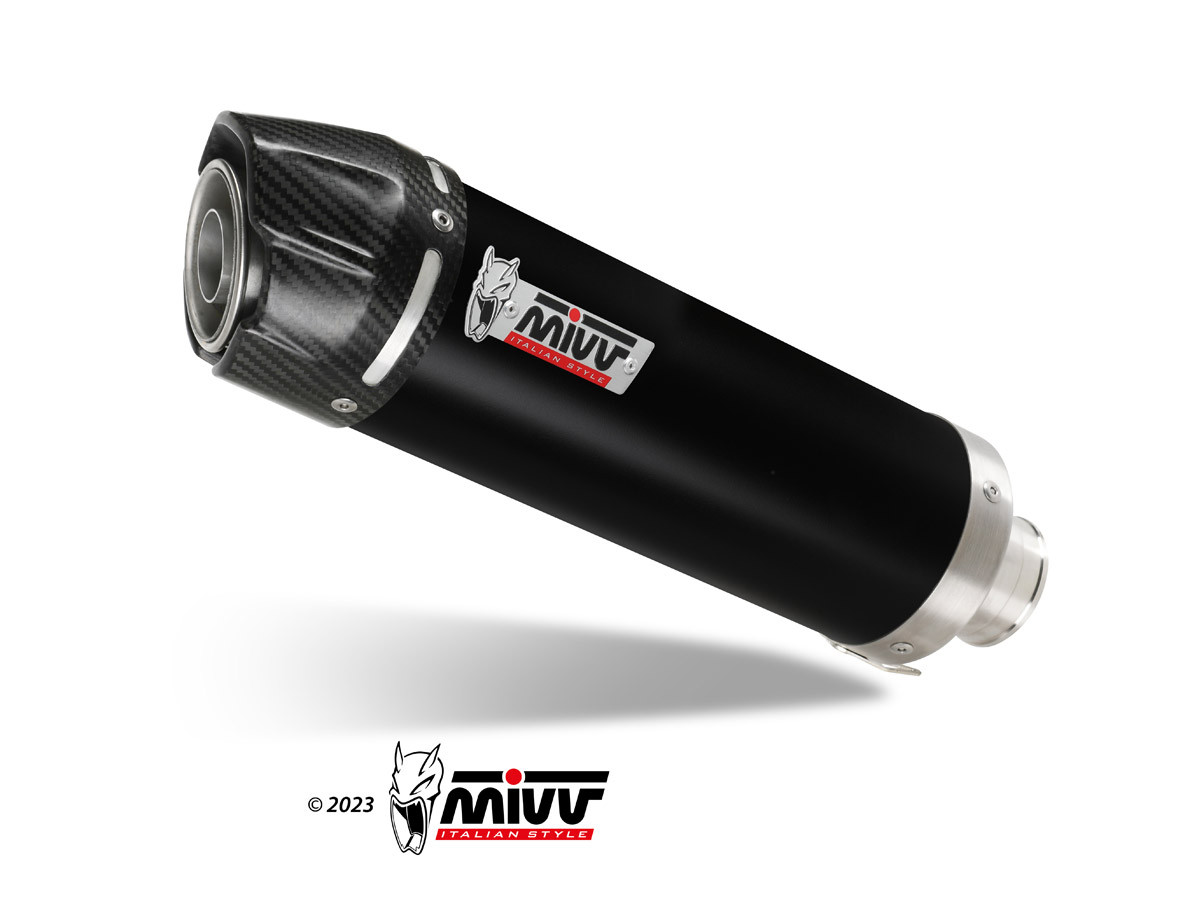 Mivv 2 Slip-On GP carbon con tapa carbono Kawasaki Z1000 2003-06