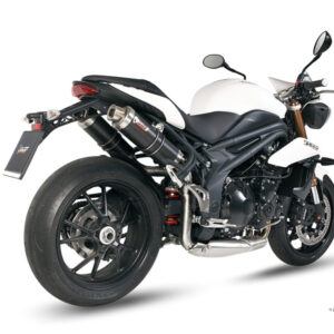 Mivv 2 Slip-On GP carbon Triumph Speed Triple 2011-15