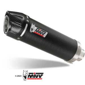 Mivv 2 Slip-On GP carbon con tapa carbono Honda FMX 650 2005-06