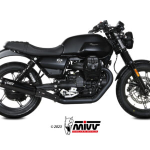 Mivv 2 Slip-On HR-1 Black Moto GUZZI V7 STONE 2021-24