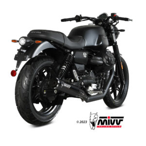 Mivv 2 Slip-On HR-1 Black Moto GUZZI V7 STONE 2021-24
