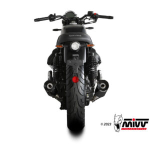Mivv 2 Slip-On HR-1 Black Moto GUZZI V7 STONE 2021-24