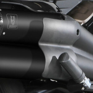 Mivv 2 Slip-On HR-1 Black con tapa de carbono Harley Davidson Sportster S 2021-24