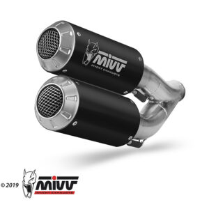 Mivv 2 Slip-On Mk3 Black Honda CB 1000 R 2018-24