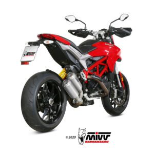 Mivv 2 Slip-On Mk3 carbono Ducati Hypermotard 939 2016-18