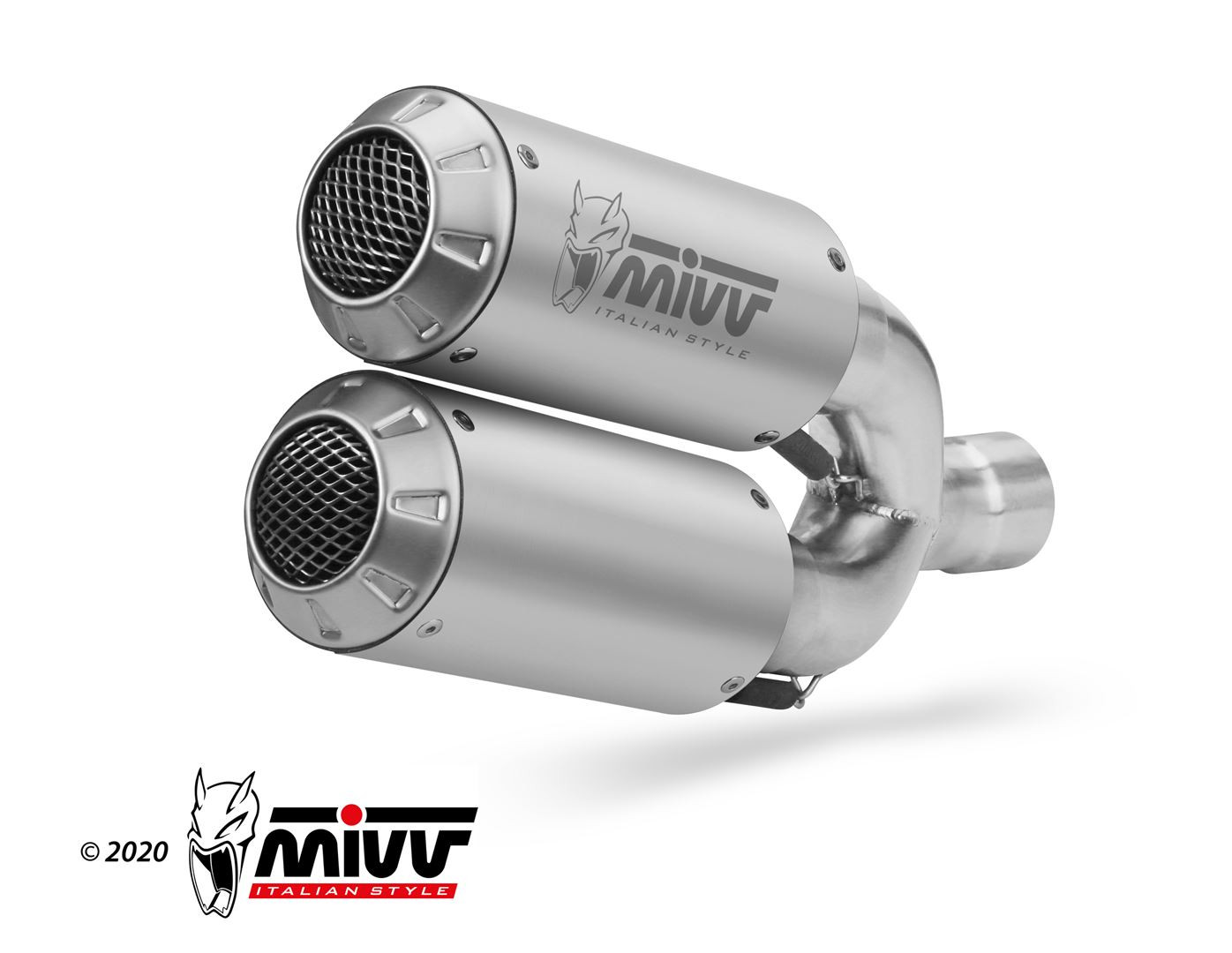 Mivv 2 Slip-On Mk3 carbono Ducati Hypermotard 939 2016-18