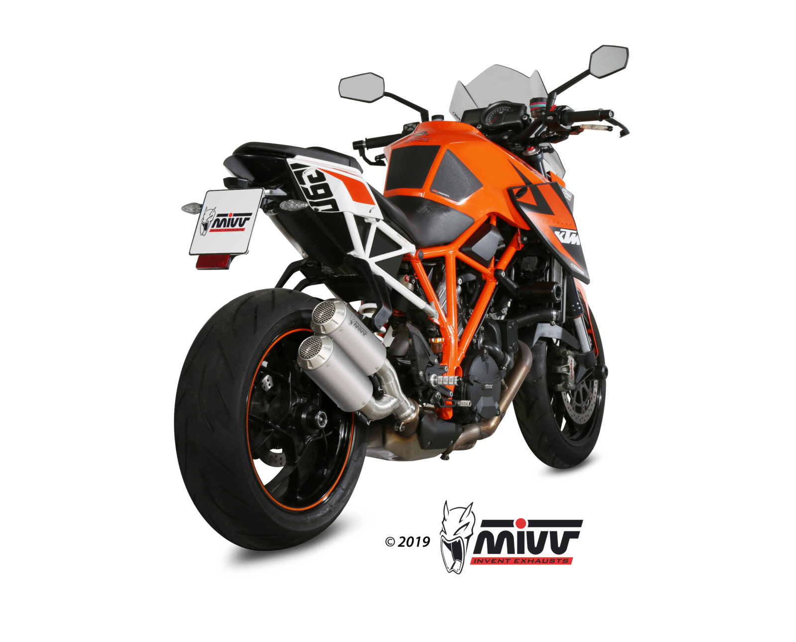 Mivv 2 Slip-On Mk3 St. Steel KTM 1290 Superduke 2014-19