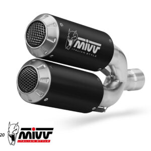 Mivv 2 Slip-On Mk3 black Ducati Hypermotard 939 2016-18
