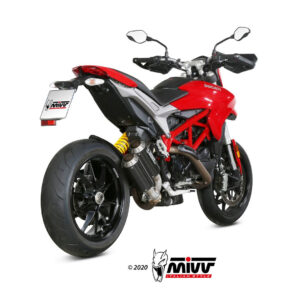 Mivv 2 Slip-On Mk3 carbono Ducati Hypermotard 939 2016-18