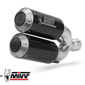 Mivv 2 Slip-On Mk3 black Ducati Hypermotard 939 2016-18
