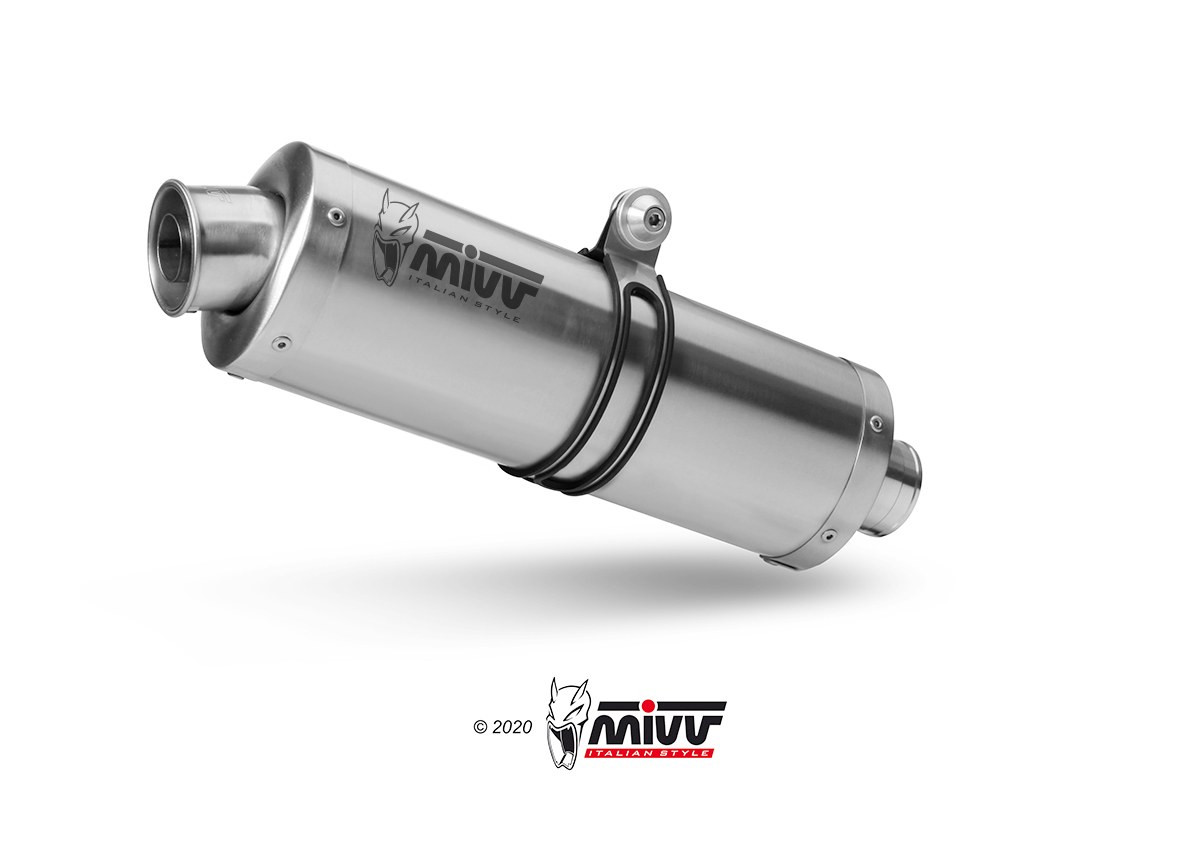 Mivv 2 Slip-On Oval St. Steel Yamaha TDM 900 2002-14