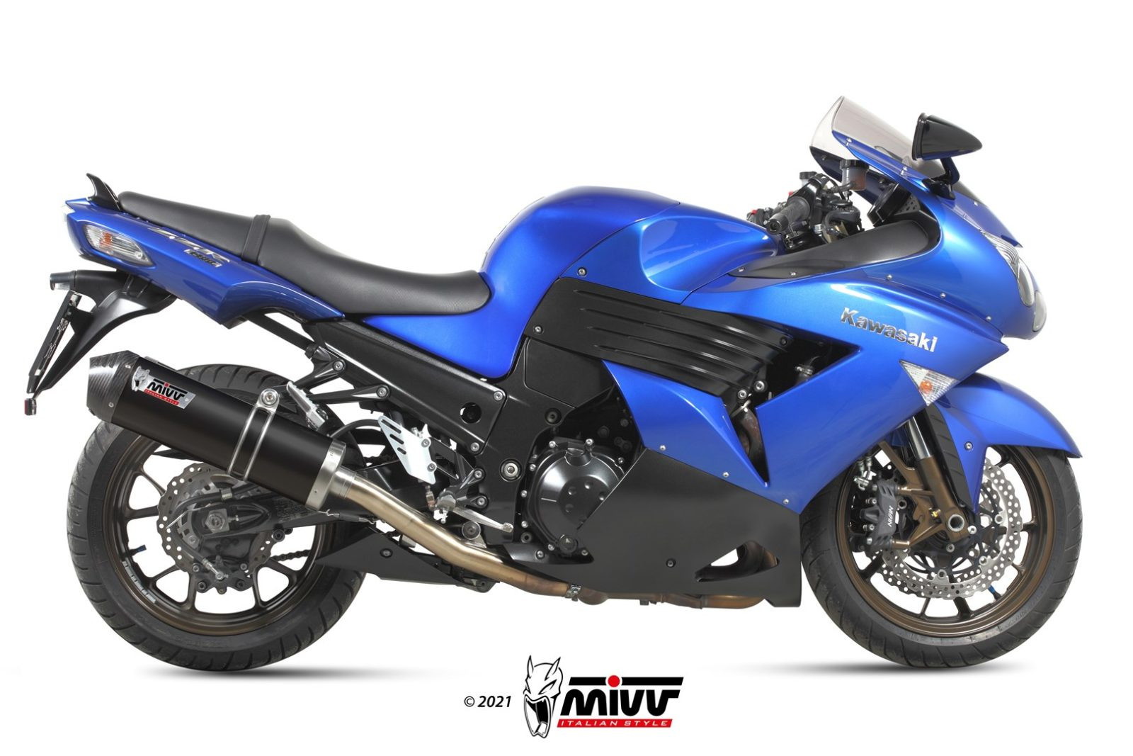 Mivv Slip-On Speed edge St. Steel con tapa carbono Honda CRF 1100 L Africa Twin 2020-25