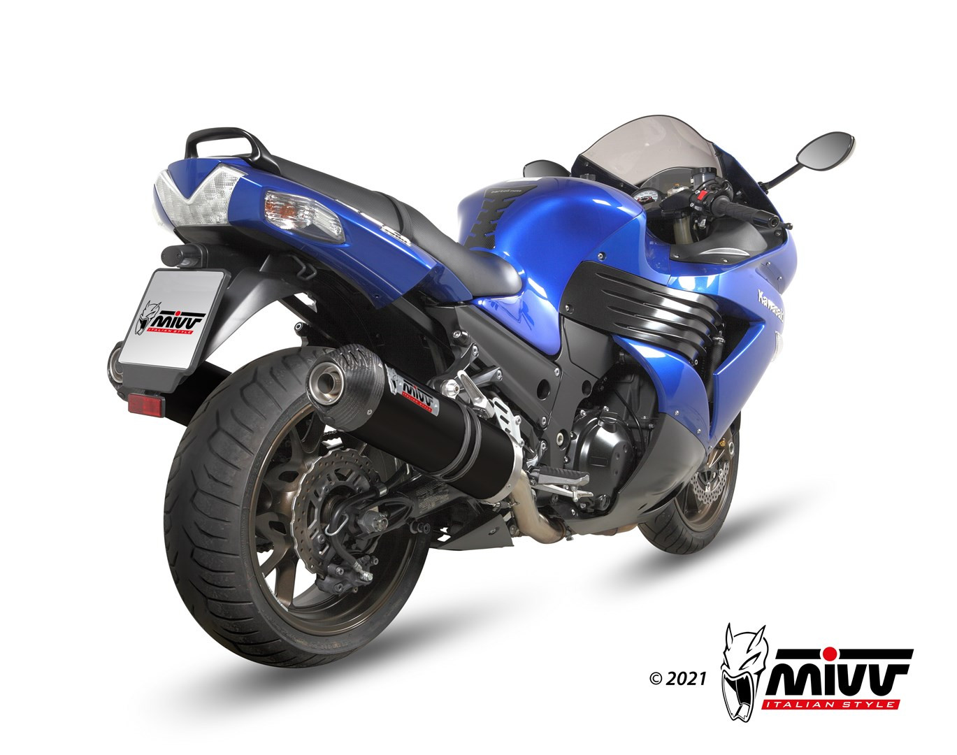 Mivv Slip-On Speed edge St. Steel con tapa carbono Honda CRF 1100 L Africa Twin 2020-25