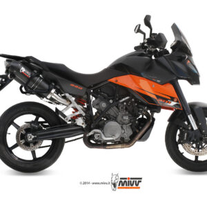 Mivv 2 Slip-On Oval carbono con tapa carbono KTM 990 Supermoto SMT 2009-13