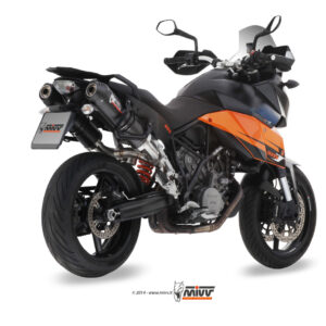 Mivv 2 Slip-On Oval carbono con tapa carbono KTM 990 Supermoto SMT 2009-13