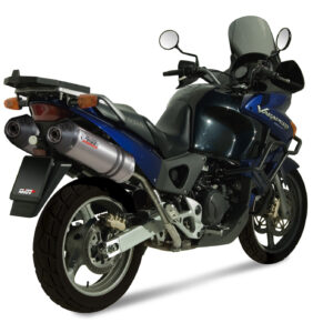 Mivv 2 Slip-On Oval titan con tapa carbono Honda XL 1000 Varadero 2003-11