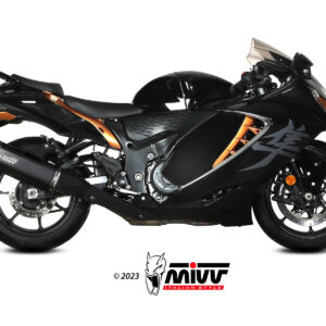 Mivv 2 Slip-On Speed edge Black Titanium Suzuki GSX-R 1300 Hayabusa 2021-25