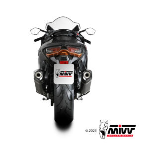 Mivv 2 Slip-On Speed edge Black Titanium Suzuki GSX-R 1300 Hayabusa 2021-25