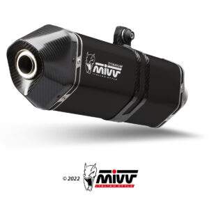 Mivv 2 Slip-On Speed edge Black Titanium Suzuki GSX-R 1300 Hayabusa 2021-25