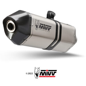 Mivv 2 Slip-On Speed edge St. Steel con tapa carbono Suzuki GSX-R 1300 Hayabusa 2008-17