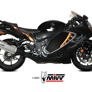 Mivv Slip-On Dakar Black Suzuki DL V-Strom 1000 / XT 2014-20 / 1050 / XT 2020-25