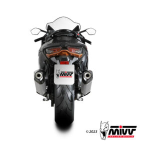 Mivv Slip-On Dakar Black Suzuki DL V-Strom 1000 / XT 2014-20 / 1050 / XT 2020-25