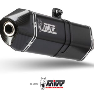 Mivv 2 Slip-On Speed edge black Triumph Speed Triple 2011-15