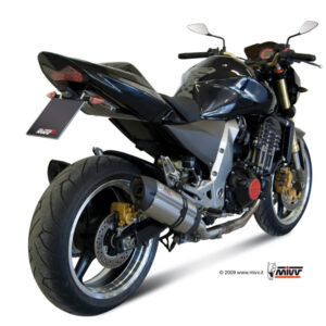 Mivv 2 Slip-On Suono St. Steel con tapa carbono Kawasaki Z1000 2003-06