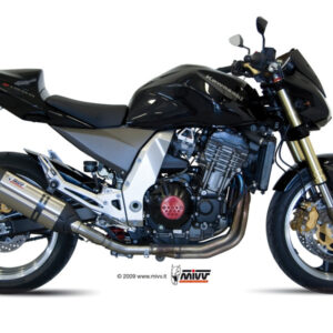 Mivv 2 Slip-On Suono St. Steel con tapa carbono Kawasaki Z1000 2003-06
