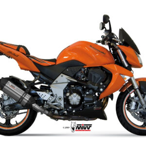 Mivv 2 Slip-On Suono St. Steel con tapa carbono Kawasaki Z1000 2007-09