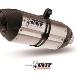 Mivv 2 Slip-On Suono St. Steel con tapa carbono Kawasaki Z1000 2007-09