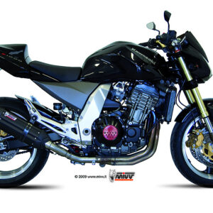 Mivv 2 Slip-On Suono black con tapa carbono Kawasaki Z1000 2003-06