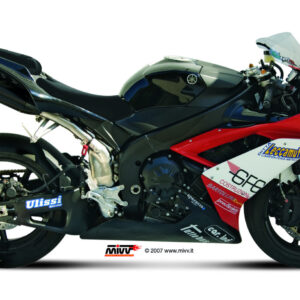 Mivv Slip-On Suono black con tapa carbono Yamaha YZF 600 R6 2006-16