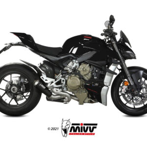 Mivv 2 Slip-On X-M1 black Ducati Streetfighter V4 2020-22