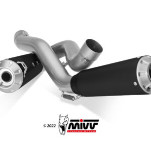 Mivv 2 Slip-On X-M1 black Ducati Streetfighter V4 2020-22