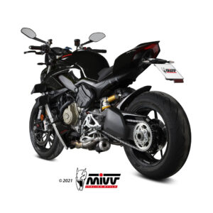 Mivv 2 Slip-On X-M1 black Ducati Streetfighter V4 2020-22